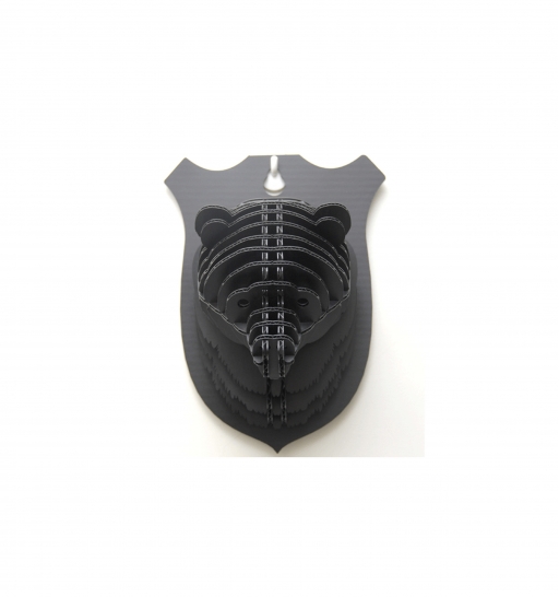 Tenon Art Bear Head (Small Black, not assemble)